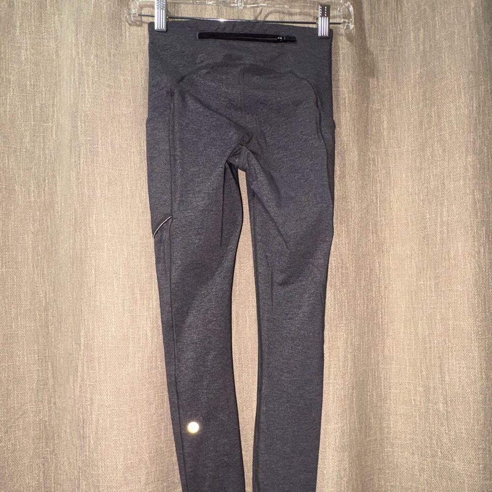 Lululemon Athletica Speed Up Tights in Heathered Black Size 2